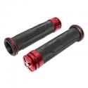 REVETEMENT POIGNEE REPLAY ON ROAD DIAMANT NOIR-ROUGE 135mm - CLOSED END (PAIRE)