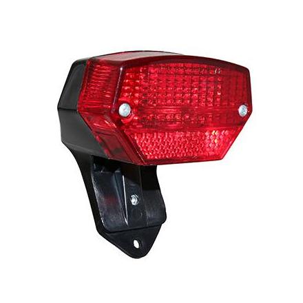 147504 FEU ARRIERE CYCLO ADAPTABLE MBK 51 ROUGE COMPLET (HOMOLOGUE CE) -SELECTION P2R- xxx Info 