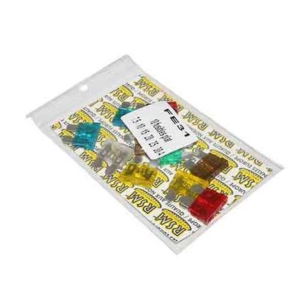 147488 FUSIBLE PLAT ENFICHABLE STANDARD 7,5 - 10 - 15 - 20 - 25 -30A (SACHET DE 10) xxx Info 