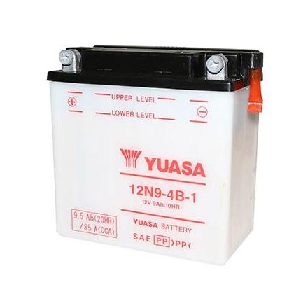 147645 BATTERIE 12V 9 Ah YUASA 12N9-4B-1 YUASA CONVENTIONNELLE AVEC ENTRETIEN (Lg135xL75xH139) YUASA BATTERIES