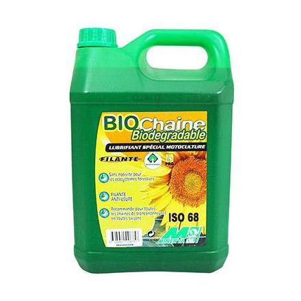 BIDON HUILE DE CHAINE DE TRONCONNEUSE BIO 5L