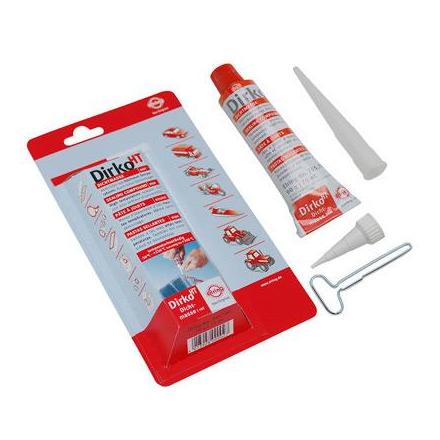 16489 PATE A JOINT ELRING DIRKO HT RESISTANCE THERMIQUE 315°C MAXI ROUGE (AVEC 2 BECS + CLE) (90g) (AVEC PACKAGING) xxx Info ART