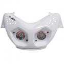 DOUBLE OPTIQUE SCOOT BCD POUR MBK 50 NITRO 1997-2012-YAMAHA 50 AEROX 1997-2012 BLANC **