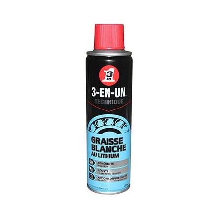 9668 GRAISSE 3-EN-UN BLANCHE AU LITHIUM (AEROSOL 250ml) xxx Info WD-40 