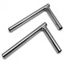 GUIDON CYCLO EQUERRE POUR 103 MVL ACIER CHROME DIAM 22mm (PAIRE) -SELECTION P2R-