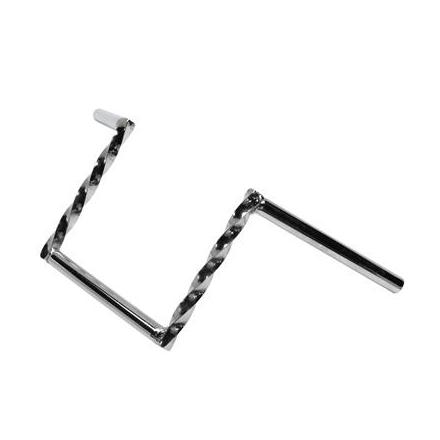 9117 GUIDON CYCLO Z BARRE TORSADE ACIER CHROME HAUTEUR 200mm POUR PEUGEOT 103-MBK 51 -SELECTION P2R- xxx Info 