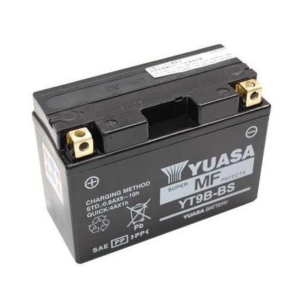 12532 BATTERIE 12V 8 Ah YT9B-BS YUASA MF SANS ENTRETIEN PRET A L'EMPLOI (Lg150xL70xH105) YUASA BATTERIES