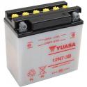 BATTERIE 12V 7 Ah 12N7-3B YUASA CONVENTIONNELLE AVEC ENTRETIEN (Lg135xL75xH133mm)