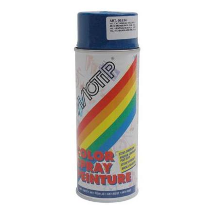 12713 BOMBE DE PEINTURE MOTIP GLYCERO BRILLANT BLEU GENTIANE spray 400ml (01634) xxx Info MOTIP 