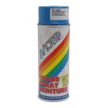 12716 BOMBE DE PEINTURE MOTIP GLYCERO BRILLANT BLEU CIEL spray 400ml (01608) xxx Info MOTIP 