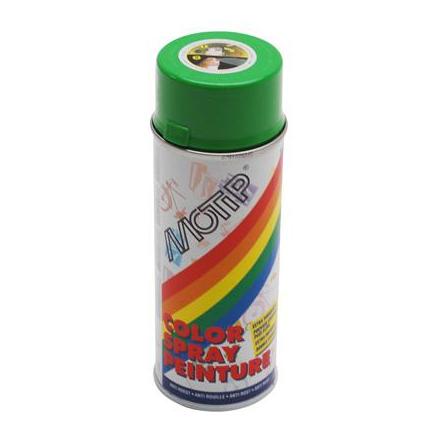 12717 BOMBE DE PEINTURE MOTIP GLYCERO BRILLANT VERT POMME (DERBI) spray 400ml (01607) xxx Info MOTIP 