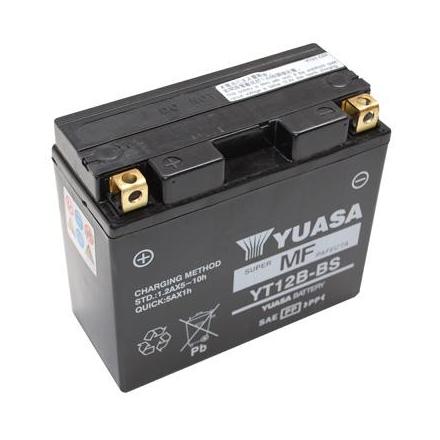 12664 BATTERIE 12V 10Ah YT12B-BS YUASA MF SANS ENTRETIEN PRET A L'EMPLOI (Lg150xL69xH130) YUASA BATTERIES