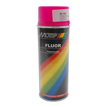 12724 BOMBE DE PEINTURE MOTIP PRO FLUO ROSE spray 400ml (04021) xxx Info MOTIP 