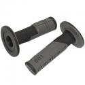 REVETEMENT POIGNEE PROGRIP OFF ROAD 801 DOUBLE DENSITE BASE NOIR-GRIS 115mm (PAIRE) (CROSS-MX)