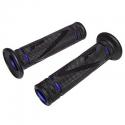 REVETEMENT POIGNEE PROGRIP ON ROAD 838 DOUBLE DENSITE OPEN END NOIR-BLEU 122mm (PAIRE) (ROUTE)