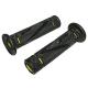 148512 REVETEMENT POIGNEE PROGRIP ON ROAD 838 DOUBLE DENSITE OPEN END NOIR-JAUNE 122mm (PAIRE) (ROUTE) xxx Info PROGRIP 