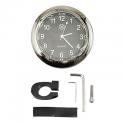 MONTRE QUARTZ AVOC CHROME NOIR CHIFFRE PHOSPHORESCENTS 45mm ETANCHE AVEC FIXATION SUR GUIDON (LIVRE AVEC PILES)