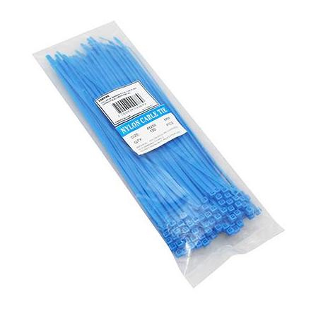 148644 COLLIER DE SERRAGE NYLON TYPE RILSAN 3,6x250mm BLEU (VENDU PAR 100) xxx Info P2R (Motorisé) 