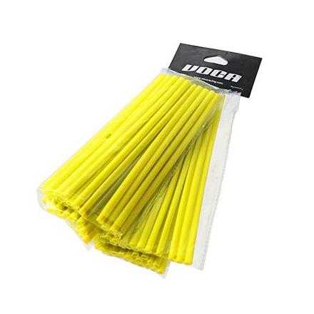 148629 COUVRE RAYON VOCA SPOKES JAUNE FLUO (KIT AVANT + ARRIERE) xxx Info PROGRIP 