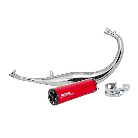 148556 POT 50 A BOITE VOCA CHROMED POUR DERBI 50 SENDA, GPR-APRILIA 50 RS4-GILERA 50 SMT, RCR (PASSAGE BAS - SILENCIEUX ALU ROU