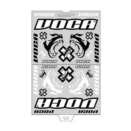 148588 AUTOCOLLANT-STICKER VOCA RACE-SQUAD (PANCHE 45x35cm - 28 STICKERS) xxx Info PROGRIP 