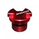 BOUCHON D'HUILE 50 A BOITE VOCA POUR DERBI 50 SENDA, GPR -ROUGE-