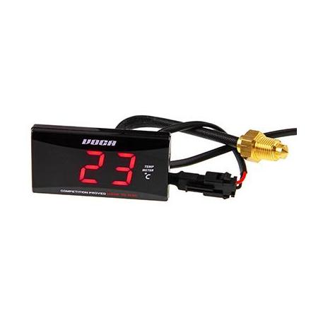 148592 THERMOMETRE DIGITAL VOCA RACING POUR LE CIRCUIT DE REFROIDISSEMENT LIQUIDE 0-120°C ECLAIRAGE LED ROUGE xxx Info PROGRIP 