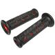 147766 REVETEMENT POIGNEE PROGRIP ON ROAD 717 DOUBLE DENSITE OPEN END NOIR-ROUGE 122mm (PAIRE) (ROUTE) xxx Info PROGRIP 