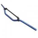 GUIDON 50 A BOITE REPLAY CROSS ALU DIAM 22,2mm L810mm H105mm BLEU AVEC BARRE DE RENFORT