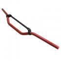 GUIDON 50 A BOITE REPLAY CROSS ALU DIAM 22,2mm L810mm H105mm ROUGE AVEC BARRE DE RENFORT