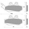 PLAQUETTE DE FREIN NEWFREN POUR APRILIA 50 RS 2000-2005 AV, 125 PEGASO 1992-1999 AV - DERBI 50 SENDA DRD RACING 2005- AV - YAMAH