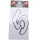 1291 AUTOCOLLANT-STICKER NUMERO 5 BLANC (H 13cm) (MERYT) xxx Info MERYT 