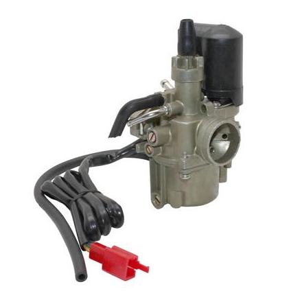 14194 CARBURATEUR SCOOT ADAPTABLE PEUGEOT 50 TKR, SPEEDFIGHT 1 ET 2, BUXY, ELYSEO, TREKKER (AVEC STARTER ELECTRIQUE) (DIAM 16mm)