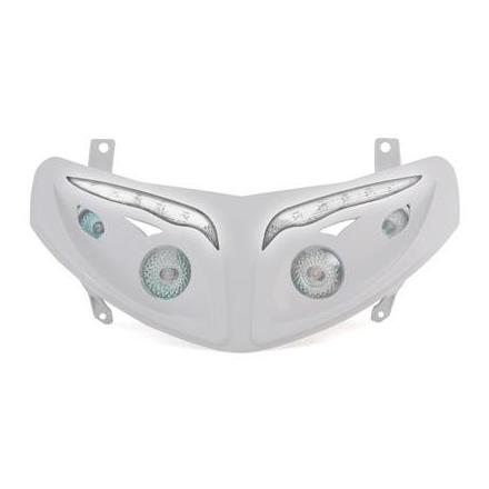 14993 DOUBLE OPTIQUE REPLAY RR8 POUR PEUGEOT 50 SPEEDFIGHT-II BLANC AVEC LEDS BLANCHES ** xxx Info REPLAY 