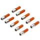 15167 AMPOULE-LAMPE 12V 21W NORME H21 CULOT BAY9S TEMOIN ERGOTS DECALES 120° ORANGE (CLIGNOTANT) (BOITE DE 10) -P2R- xxx Info P