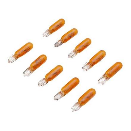 15170 AMPOULE-LAMPE 12V 2W NORME W2W CULOT W2x4,6D WEDGE STANDARD ORANGE (COMPTEUR ET CLIGNOTANT) (BOITE DE 10) (LAMPE POUR SCO