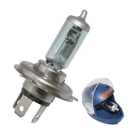 15302 AMPOULE-LAMPE 12V 60-55W NORME H4 CULOT P43T X-RACER LOOK XENON BLANC (LUMIERE PLUS BLANCHE) (PROJECTEUR) (BLISTER DE 2) 