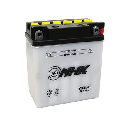 15615 BATTERIE 12V 3Ah YB3L-B NHK AVEC ENTRETIEN (QUALITE PREMIUM) NHK BATTERIES