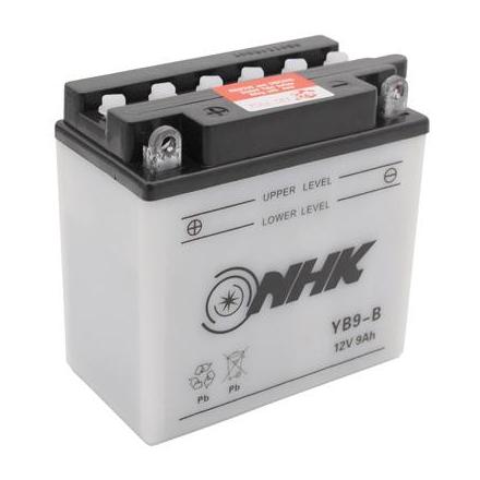 15628 BATTERIE 12V 9 Ah YB9-B NHK AVEC ENTRETIEN (Lg135xL75xH139) (QUALITE PREMIUM) NHK BATTERIES