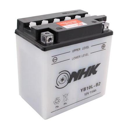 15629 BATTERIE 12V 11 Ah YB10L-B2 NHK AVEC ENTRETIEN (Lg135xL90xH145) (QUALITE PREMIUM) NHK BATTERIES