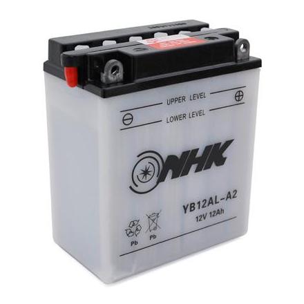 15634 BATTERIE 12V 12Ah YB12AL-A2 NHK AVEC ENTRETIEN (QUALITE PREMIUM) NHK BATTERIES