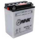 BATTERIE 12V 12 Ah NB12AL-A2 NHK CONVENTIONNELLE AVEC ENTRETIEN (Lg134xL80xH160mm) (QUALITE PREMIUM - EQUIVALENT YB12AL-A2)