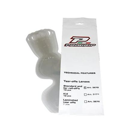 1674 TEAR OFF 3270 POUR LUNETTES-MASQUE CROSS PROGRIP (VENDU PAR 10) xxx Info PROGRIP 