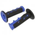 REVETEMENT POIGNEE PROGRIP OFF ROAD 797 DOUBLE DENSITE BASE COLOR BLEU-NOIR 115mm (PAIRE) (CROSS-MX)