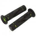 REVETEMENT POIGNEE PROGRIP ON ROAD 838 DOUBLE DENSITE CLOSED END VERT-NOIR 122mm CLOSED END (PAIRE) (ROUTE)