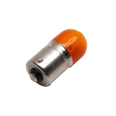 17446 AMPOULE-LAMPE 12V 10W NORME RY10W CULOT BAU15S GRAISSEUR STANDARD ERGOTS DECALES ORANGE (CLIGNOTANT) (BOITE DE 10) -P2R- 