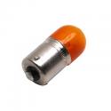 AMPOULE-LAMPE 12V 10W NORME RY10W CULOT BAU15S GRAISSEUR STANDARD ERGOTS DECALES ORANGE (CLIGNOTANT) (BOITE DE 10) -P2R-