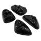 17617 CARENAGE-PAD SCOOT REPLAY POUR MBK 50 STUNT-YAMAHA 50 SLIDER NOIR BRILLANT (x4) xxx Info REPLAY 