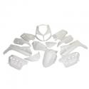 CARROSSERIE-CARENAGE SCOOT ADAPTABLE PEUGEOT 50 SPEEDFIGHT-2 BLANC BRILLANT (KIT 13 PIECES) -P2R-