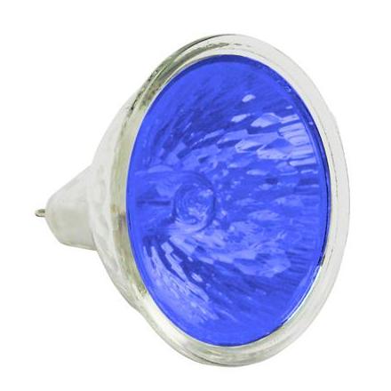 291 AMPOULE-LAMPE 12V 20W DICHROIQUE MR-16 DIAM 50 BLEU (PROJECTEUR MR16) (VENDU A L'UNITE) -P2R- ** xxx Info P2R (Motorisé) 